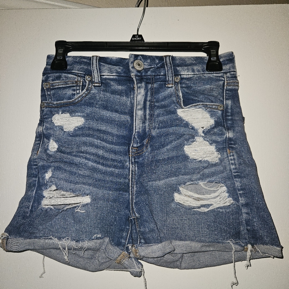 American Eagle Curvy High Rise Shortie Next Level Stretch, Size 4